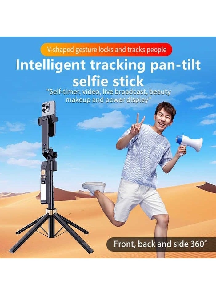 360 Degree Rotating Selfie Stick - CL12P Mobile Phone, Video Camera, Gimbal Stabilizer Compatible Mount - 1.8m Universal Phone Tripod Stand with BT 5.2 Remote, LED Fill Light - Image 2