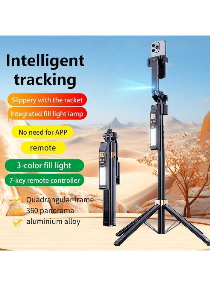 360 Degree Rotating Selfie Stick - CL12P Mobile Phone, Video Camera, Gimbal Stabilizer Compatible Mount - 1.8m Universal Phone Tripod Stand with BT 5.2 Remote, LED Fill Light - Image 5