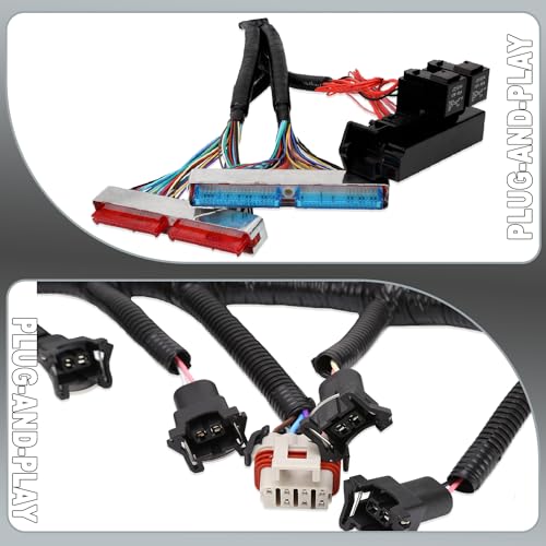 ROADGIVE LS Swap Standalone Harness with 4L60E Transmission, Engine Wiring Harness Compatible with 1997-2006 GM DBC LS1 4.8 5.3 6.0 Vortec Engines Drive by Cable 4L60E - Image 4