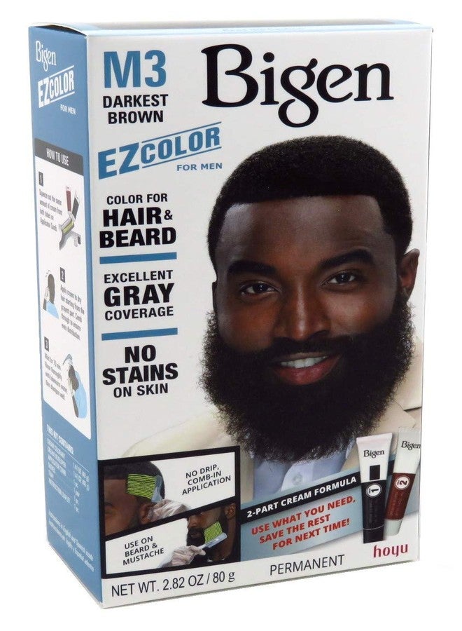 Bigen EZ Color Hair Color for Men, Darkest Brown Kit, 48 Oz, Pack of 6 - Image 3