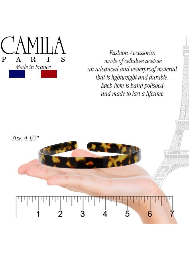 CAMILA - Camila Paris CP2003 French Headband for Women, Handmade Tokyo, Strong Hold Grip Women's Hair Band, Ligth and Very Flexible, No Slip and Durable Styling Girls Hair Accessories, Made in France - Image 1