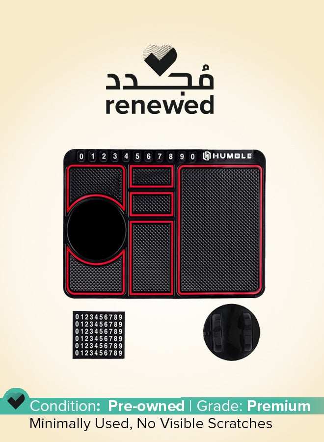 Humble مجدد - حصيرة داشبورد سيارة سيليكون متواضعة مع حامل هاتف دوار 360 درجة وتصميم مضاد للانزلاق - Image 1