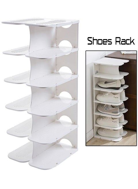 Multi Tiers Adjustable Plastic Shoe Rack Shoes Organizer