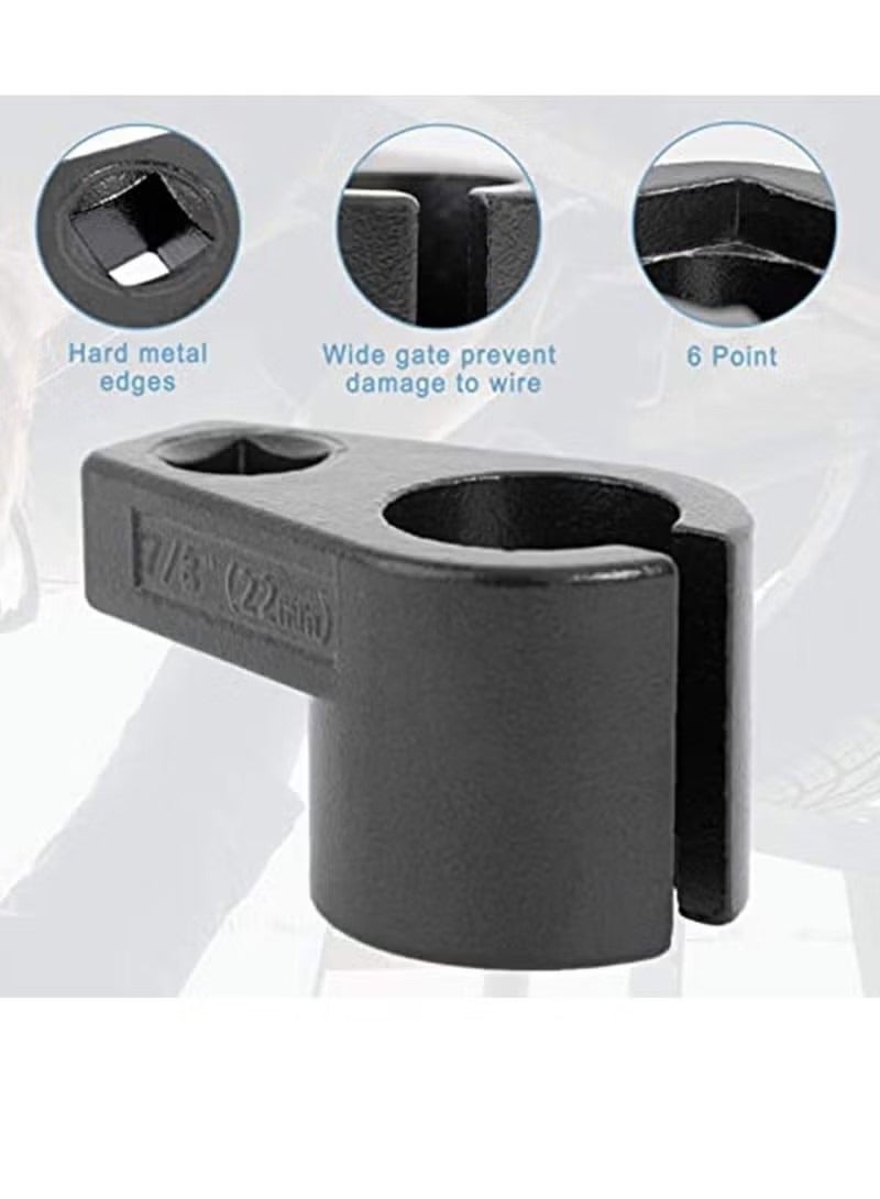 Premium Offset Oxygen Sensor Socket, 3/8-Inch Drive, 7/8-Inch (22mm) Wire Gate Accesses Sensor from The Side to Prevent Wire Damage Universal, for Most Models of Cars - Image 2