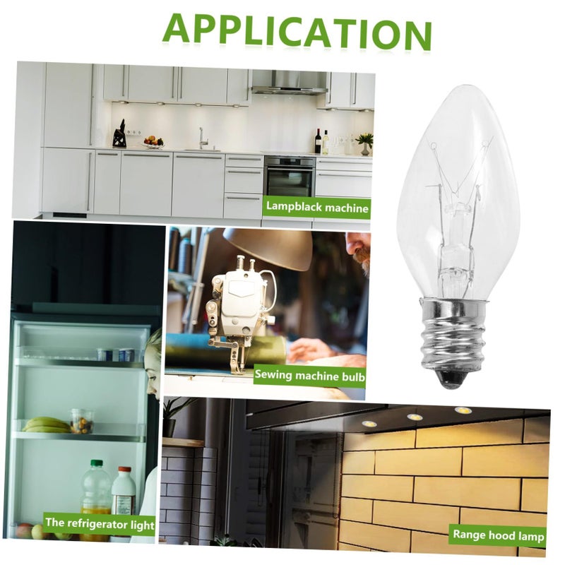10 Pcs Warm Replacement Candle Bulbs Soft Glow for Electric Window Candle Lamps Salt Light Fixtures - Image 5