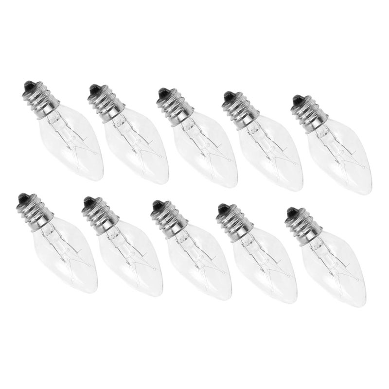 10 Pcs Warm Replacement Candle Bulbs Soft Glow for Electric Window Candle Lamps Salt Light Fixtures - Image 2