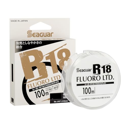 Seaguar Fluorocarbon Fishing Line JDM R18 Fluoro Ltd. 109yd, 14LB, Clear - 14RFL109 - Image 1