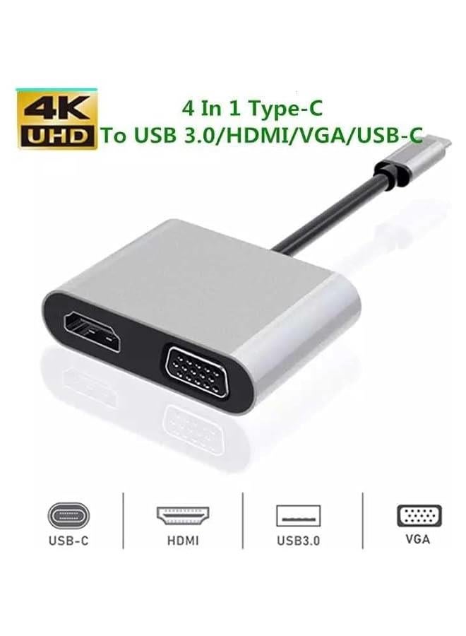 موكسو محول من USB C إلى VGA، محول من النوع C إلى VGA إلى USB C للشاشة المزدوجة قابل للتحويل - Image 2