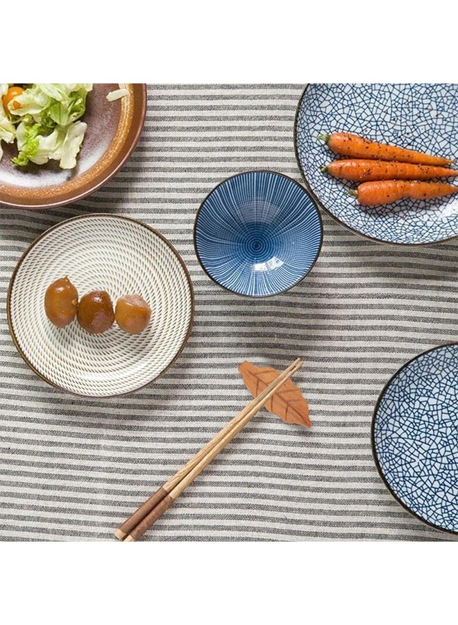 Lemon 8Pcs 2 Colors Wooden Leaf Chopstick Rest, Natural Elegant Brown Leaf Chopstick Stand Rack, Portable, Washable, Reusable for Kitchen Supplies Cooking Utensils Tableware Gift Hotel - Image 5