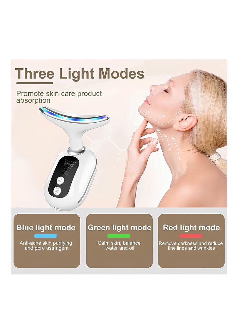 AirYoung Face and Neck Electric Massager, 3 in 1 Face Lift Device, Facial Vibration Massager with Triple Action LED Massage Modes and Vibration, for Skin Care, Improve, Firm, Tightening and Smooth - Image 4