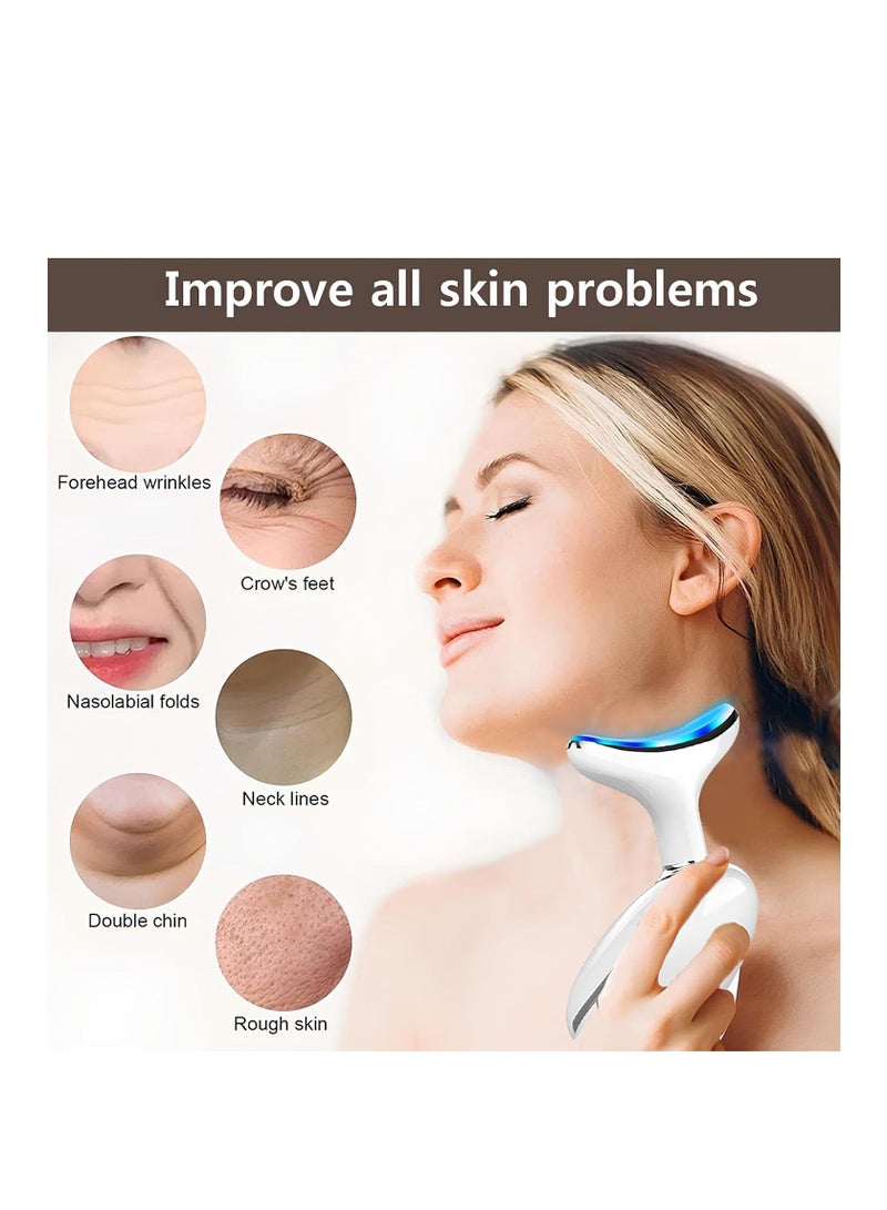 AirYoung Face and Neck Electric Massager, 3 in 1 Face Lift Device, Facial Vibration Massager with Triple Action LED Massage Modes and Vibration, for Skin Care, Improve, Firm, Tightening and Smooth - Image 2
