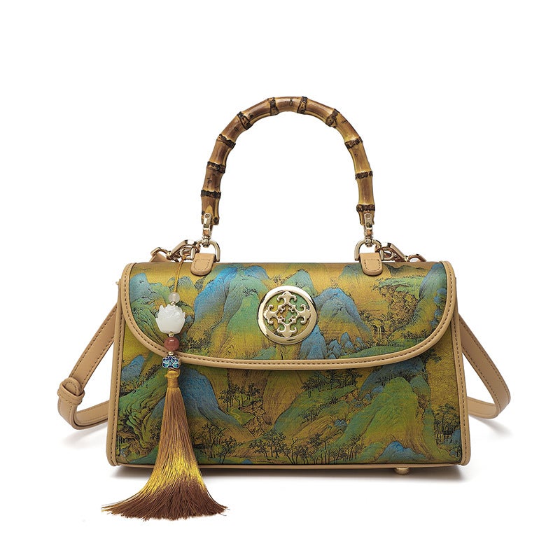 Mother Bag Women'S Bag Entry Luxury Atmospheric High-End Sense Handbag Large Capacity Shoulder Crossbody Bag Embroidered - Image 1