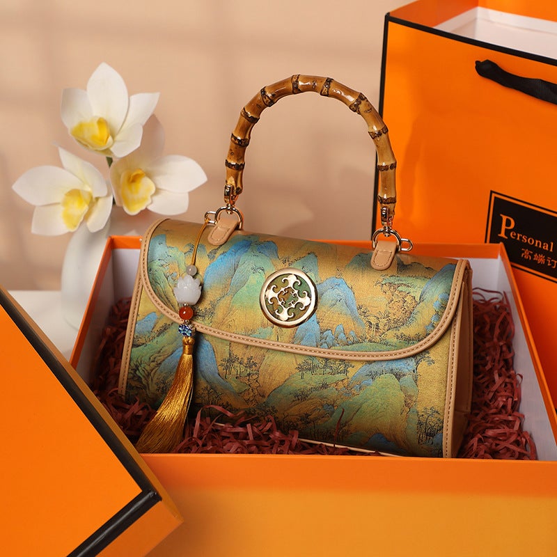 Mother Bag Women'S Bag Entry Luxury Atmospheric High-End Sense Handbag Large Capacity Shoulder Crossbody Bag Embroidered - Image 3