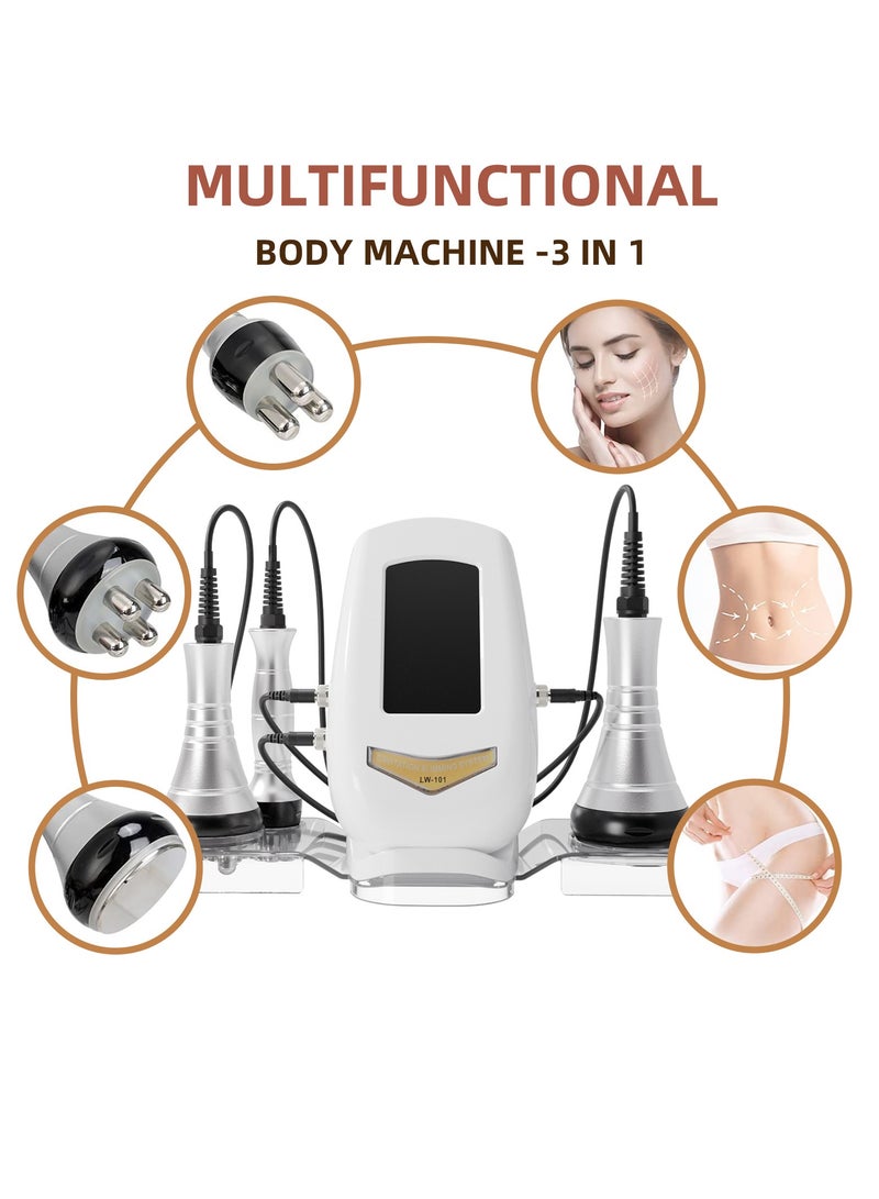40K 3 IN1 Cavitation Ultrasonic Body Slimming Machine RF Beauty Device Facial Massager Skin Tighten Face Lifting Vacuum Suction - Image 2