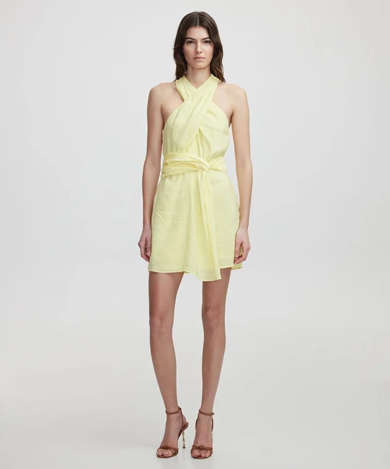 ابيكول Halter Neck Mini Dress