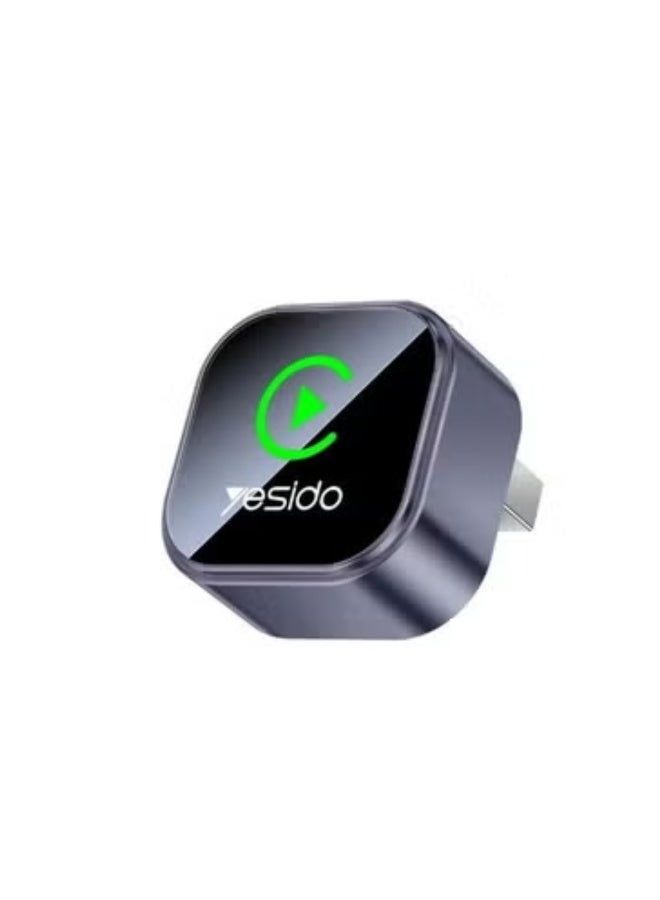 Yesido KM31 2-in-1 Wireless CarPlay Adapter with Tri-Band WiFi & Bluetooth 5.0, 1080P Support - Image 1