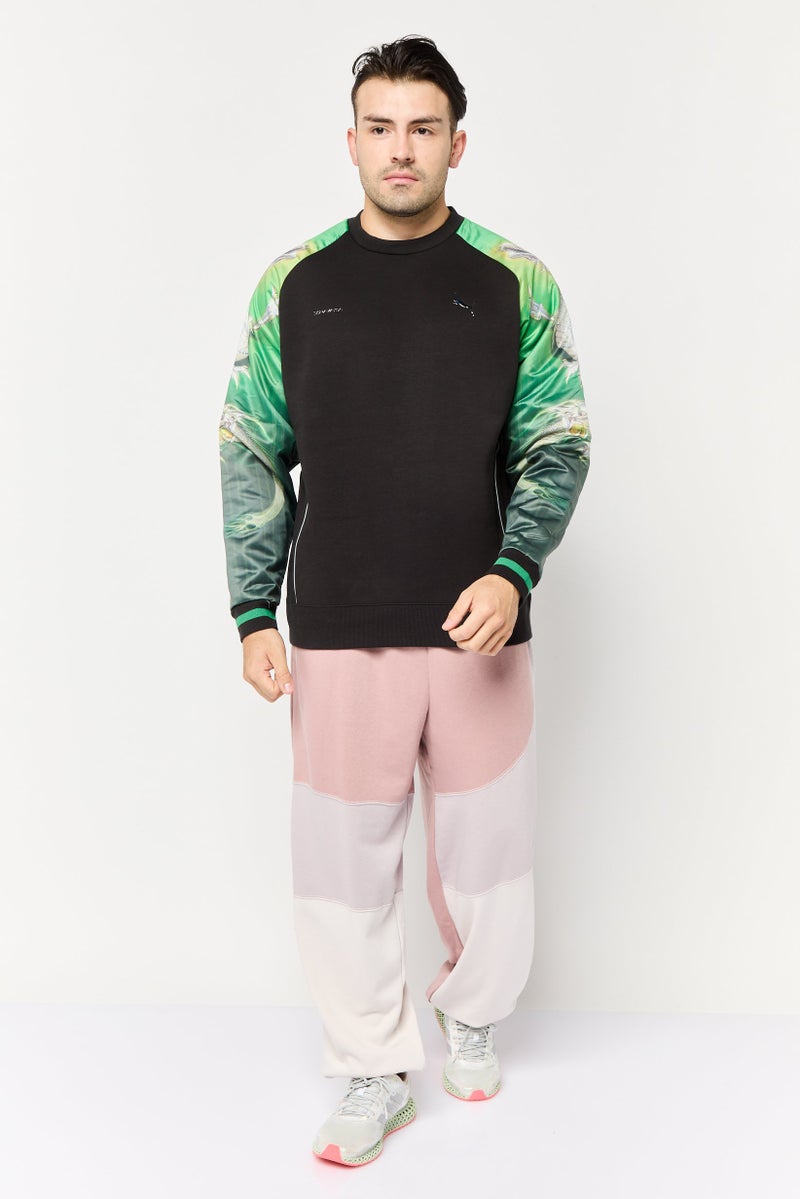 PUMA Puma x Sorayama Men Relaxed Fit Long Sleeves Outdoors Sweatshirts, Black  - Image 2