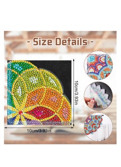 SYOSI Diamond Painting Corner Bookmark, DIY Rhinestone PU Leather Painting Kits, Triangle Diamond Art Bookmarks for Home Office School Beginner Adults Kids Reading Book 6 Pcs  - Image 5