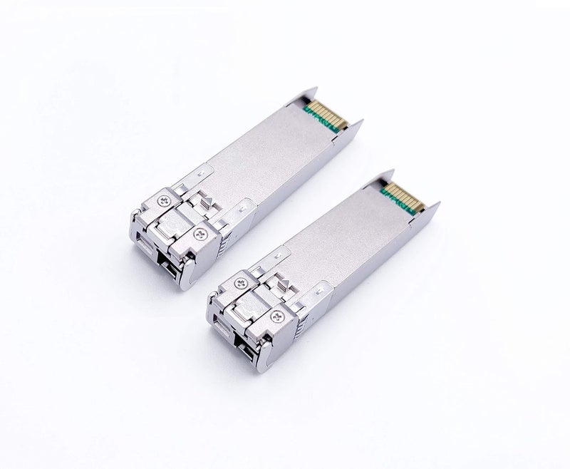 Elfcam ® - 1 Pair 10Gb SFP+ BIDI Transceiver Module with LC/UPC Fiber Port Simplex Singlemode SM, DDM 20KM, Compatible with Cisco, Ubiquiti, Mikrotik, D-Link and Open Switch - Image 2