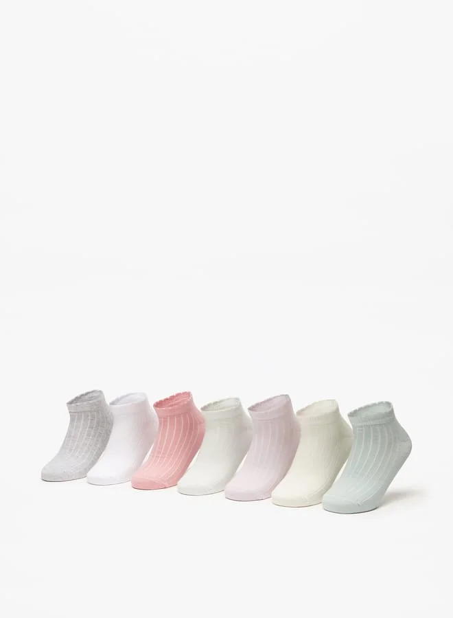 ليتل ميسي جوارب كاحل للبنات - طقم من  قطع