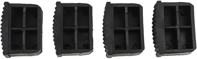 Non Slip Ladder Feet Covers 4 Pack 60x22mm Black Rubber Pads for Extension Ladders - Image 4
