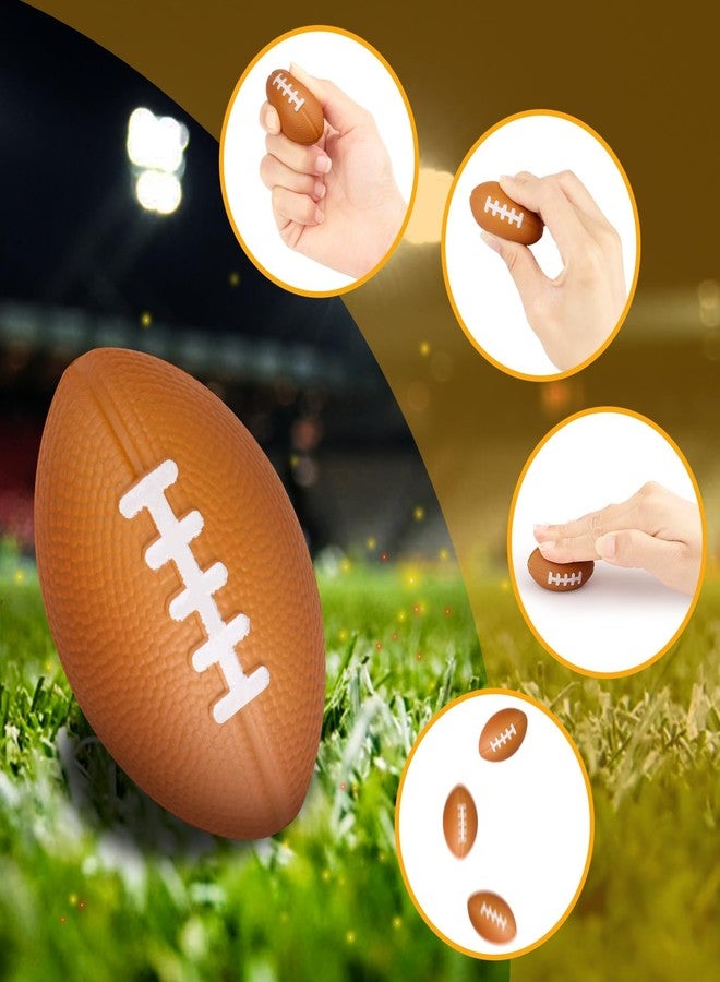 Pmeixcy 10Pcs Stress Ball, Squeeze Ball, Mini Foam Footballs Bulk for Stress Relief, Football Party Favors and Decorations, Football Themed Party Supplies, 4x3cm Squeeze Toys for Kids and Adults - Image 4