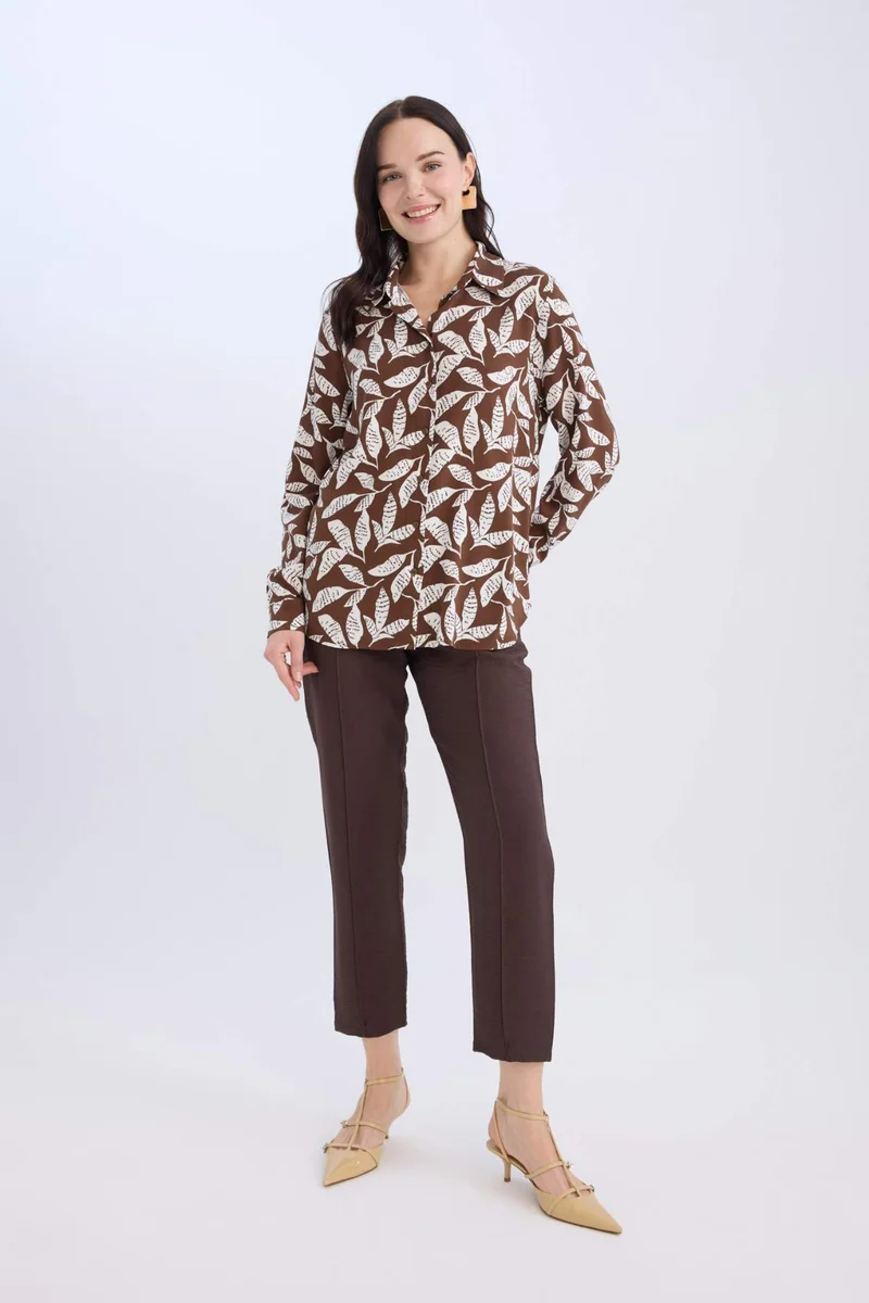 ديفاكتو Regular Fit Shirt Collar Long Sleeve Shirt