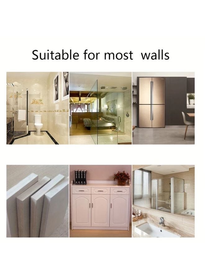 10 Pcs Transparent No Drill Adhesive Wall Hooks Heavy Duty Strong Hold Removable Damage Free - Image 3