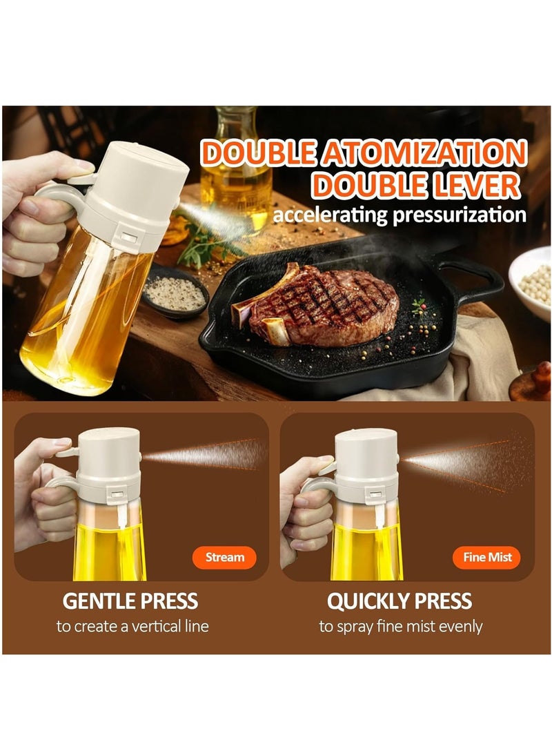 Next Vogue Next Vogue Oil Sprayer for Cooking – 16oz/470ml Refillable Glass Oil Dispenser Bottle, 2-in-1 Olive Oil Mister for Air Fryer, BBQ, Salad, Baking, Kitchen Use – Food-Grade with Easy Open Design (2) - Image 5