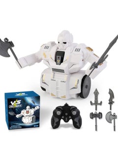 Swift Combat Battle Robot RC with Full Function, Music, 2.4 GHz, and Auto Demo, Futuristic Remote Control Toy for Thrilling Battles and Music, Synced Action  - Image 1