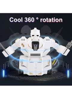 Swift Combat Battle Robot RC with Full Function, Music, 2.4 GHz, and Auto Demo, Futuristic Remote Control Toy for Thrilling Battles and Music, Synced Action  - Image 5