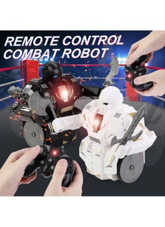 Swift Combat Battle Robot RC with Full Function, Music, 2.4 GHz, and Auto Demo, Futuristic Remote Control Toy for Thrilling Battles and Music, Synced Action  - Image 2