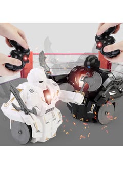 Swift Combat Battle Robot RC with Full Function, Music, 2.4 GHz, and Auto Demo, Futuristic Remote Control Toy for Thrilling Battles and Music, Synced Action  - Image 3