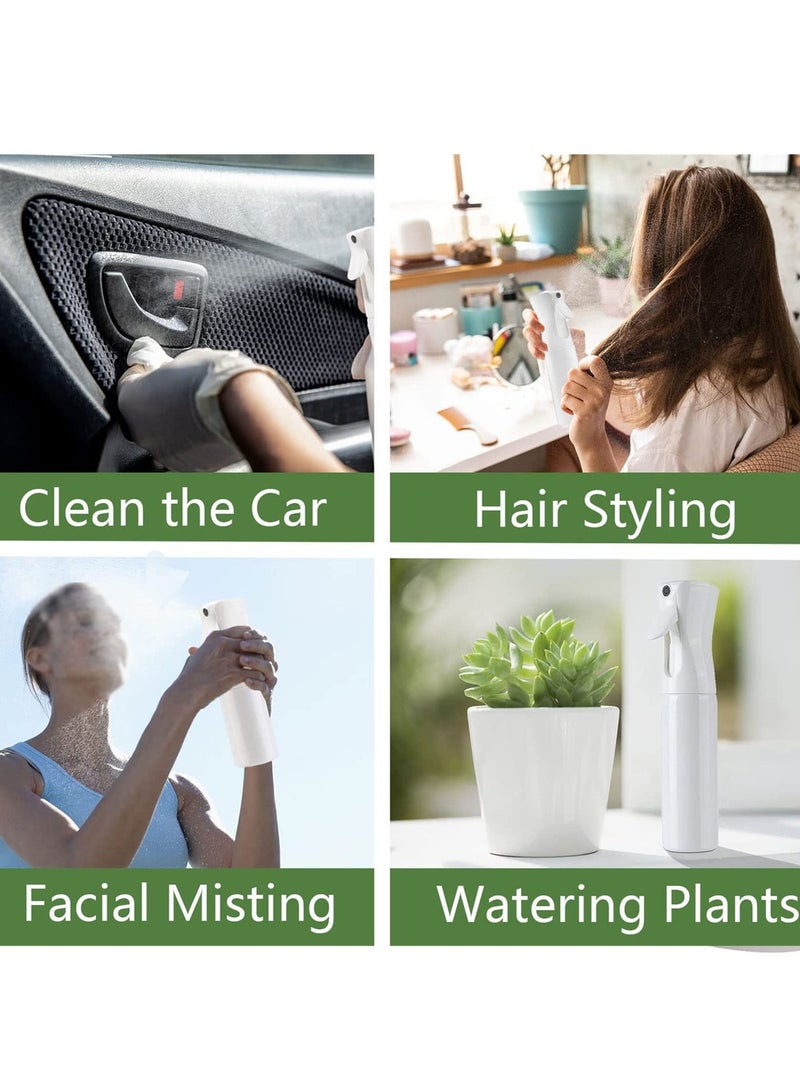 Loquat Water Spray Bottle for Hair 300ml, Large Ultra Fine Continuous for Hairstyling, Skin Care, Cleaning, Plants and Misting, White - Image 5