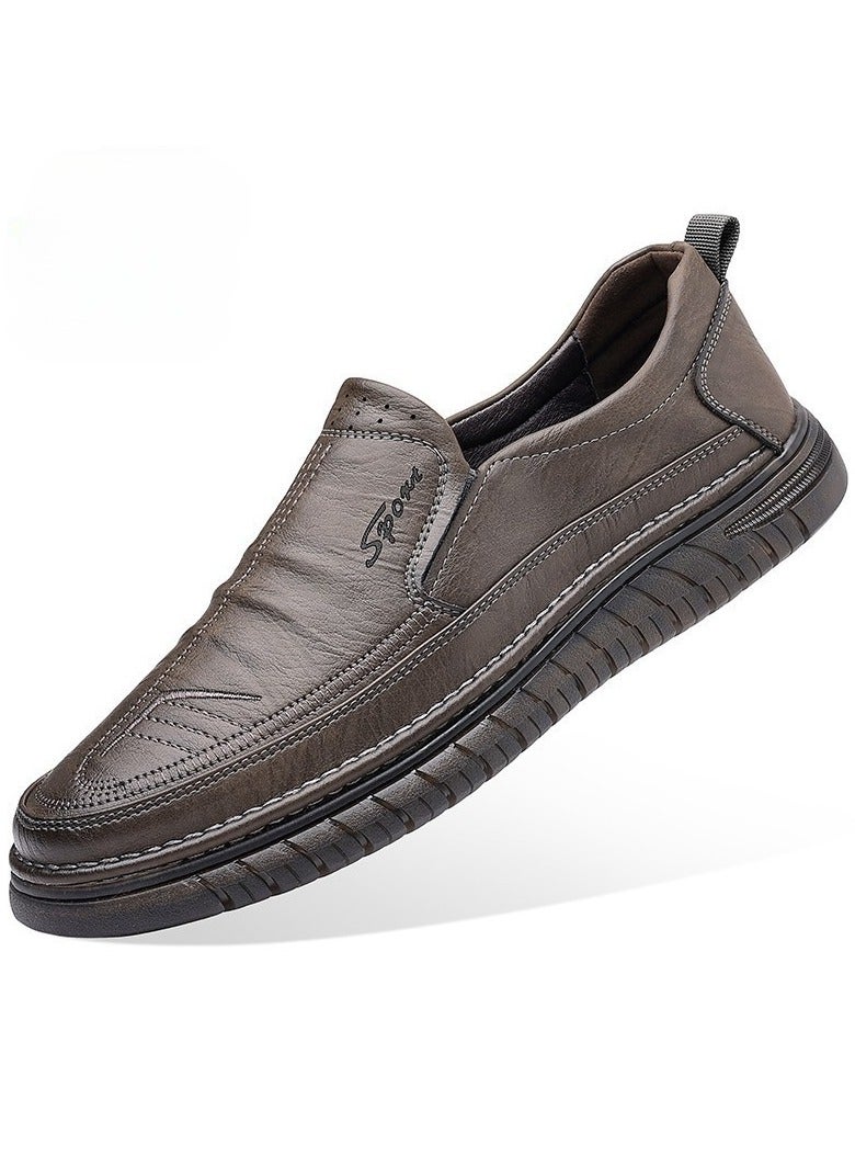 Shougu Versatile Retro Casual Leather Shoes  - Image 1