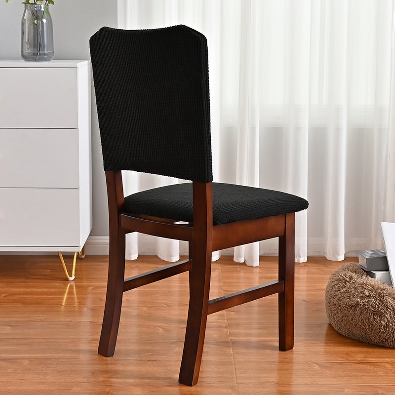 1Set Chair Seat Cushion Cover Backrest Cover Home Practical Chair Protector - Image 4