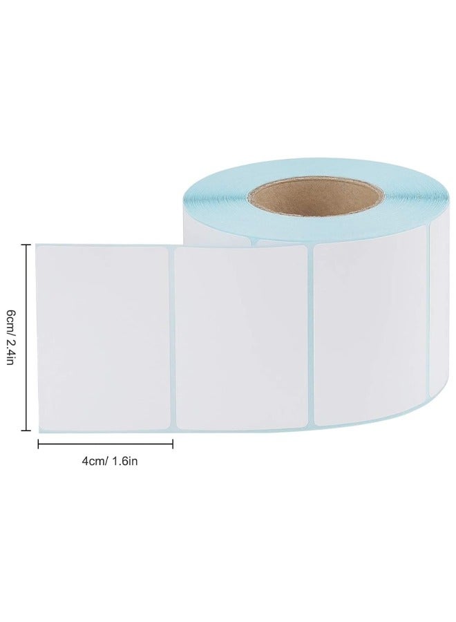 DUNISO 2 Rolls Labels Stickers，1600pcs Direct Thermal Printer Labels Stickers, 60x40mm Self Adhesive Use for 70GSM Barcode Address Shipping Postage - Image 3