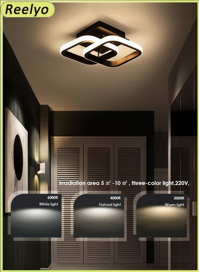 Reelyo Led Ceiling Lights Chandeliers Nordic Lights Indoor Lighting Adjustable Integrated Hanging Lamp Small Modern Led Pendant Light Three-colours For Home Bedside Living Room Decoration Dining Tables Aisle Modern Light Nordic Iron Retro Loft Home Living Room Hanging Lamps Bedroom Luminaria Lighting, Kitchen Island Pendant Lights Fixtures BLACK - Image 1