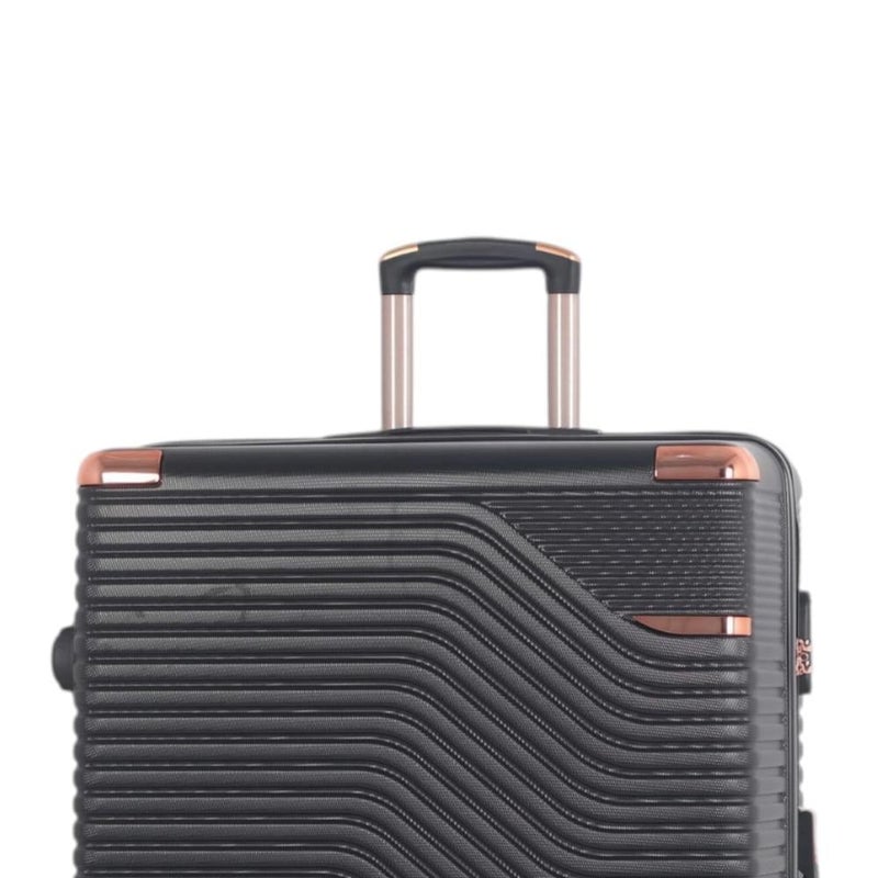 Aviator Luxury Bridal Luggage Set - 5 Pieces (Large Sizes & Shatter Resistant with a Modern Nickel Finish) - Image 3