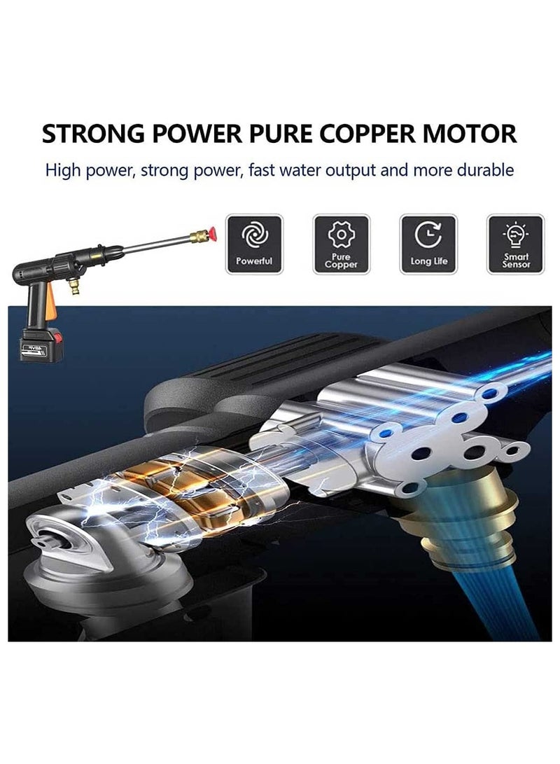 Cordless Pressure Washer, 48V Portable Pressure Cleaner, Electric Handheld Power Washer Gun for Outdoor Use for Cleaning Car, Watering Flowers, Cleaning Floors - Image 3