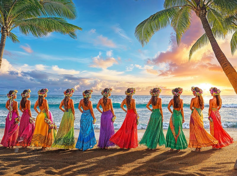 Cross & Glory Cross Glory Aloha Harmony Colors of The Pacific 1000 Piece Jigsaw Puzzle for Adults Best New Island Sunset Puzzle Vibrant Polynesian Artwork Immersive Puzzle Experience - Image 3