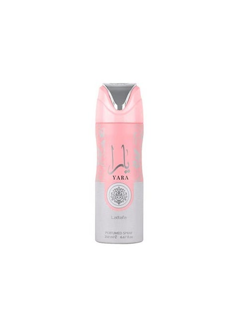 Lattafa Yara Perfumed Deodorant Spray for Unisex, 6.67 Ounce