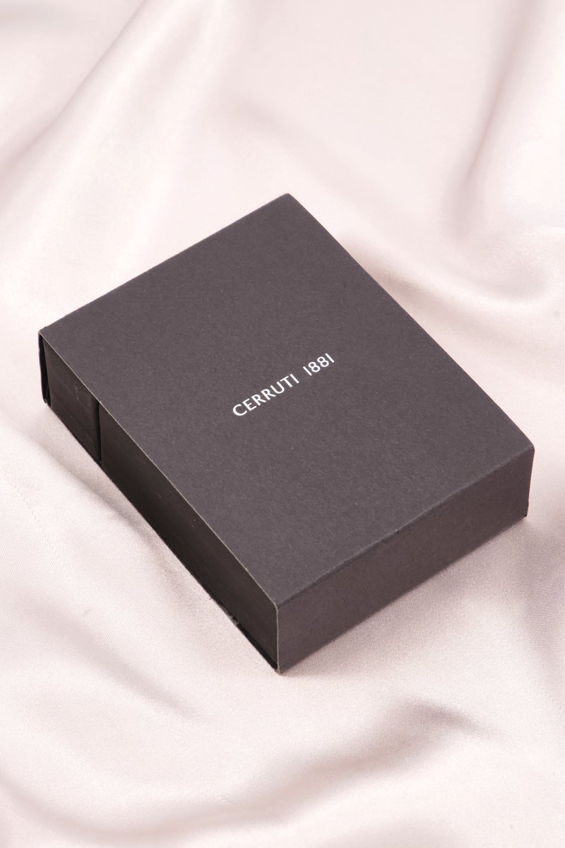 CERRUTI 1881 Men CIAGB2216101 Monogram Leather Bracelet, Black - Image 3