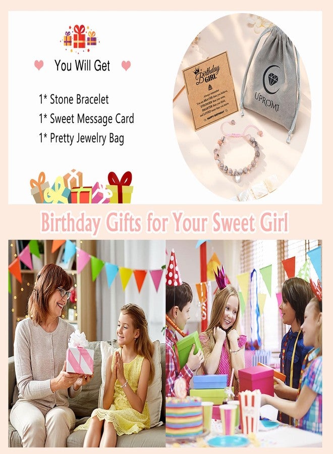 UPROMI Birthday Girl, 6 7 8 9 10 11 12 13 14 15 16 17 18 Year Old Girl Birthday Gift Ideas, Happy Birthday Bracelet Decorations Gifts for Girls, Birthday Presents for Teen Teenage Girls Her - Image 5