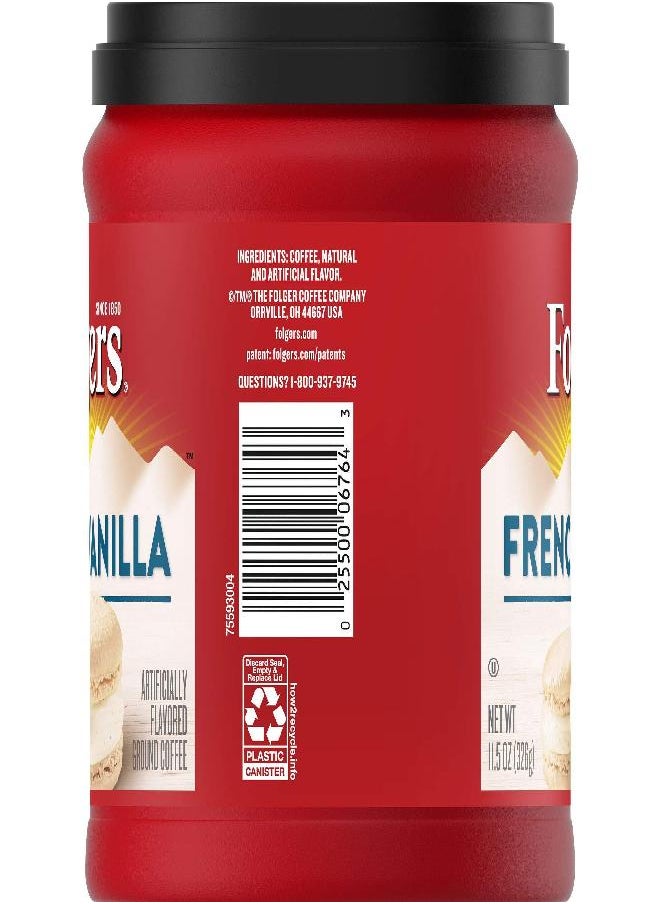 Folgers Folgers French Vanilla Flavored Ground Coffee, 11.5 Ounces  - Image 1