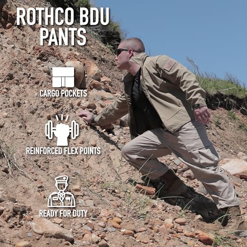 Rothco Tactical BDU Pants (US, Alpha, Medium, Regular, Regular, Grey) - Image 2