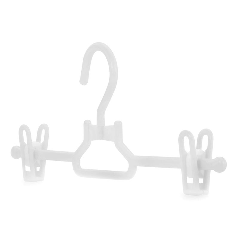 Hangerworld 10 White 30Cm Childrens Plastic Top Coat Clothes Garment Baby Toddler Hangers. - Image 1