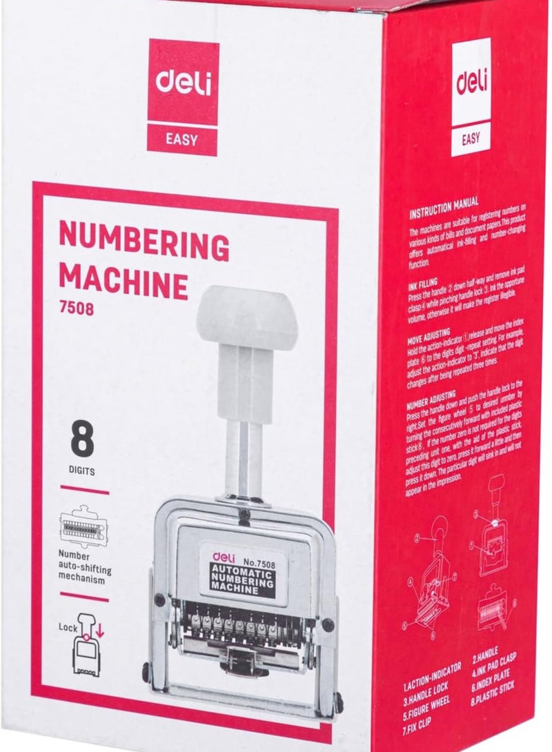 Deli Clasic 8 Digit Numbering Machine Autometic - Image 2