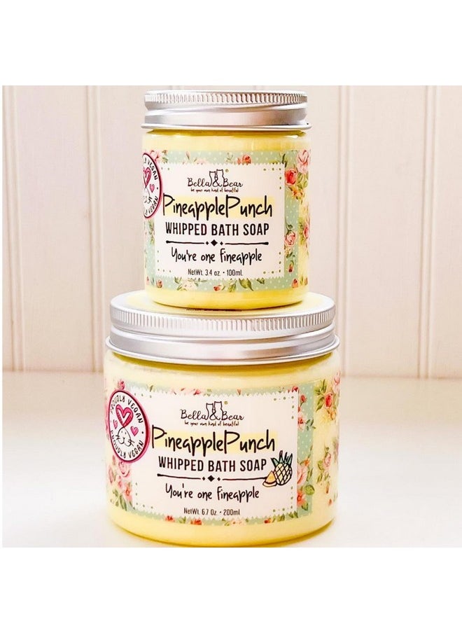 Bella and Bear Bella & Bear Pineapple Whipped Soap Paraben Free Crueltyfree Vegan Body Wash And Shave Cream 6.7Oz (6.7 Oz)  - Image 4