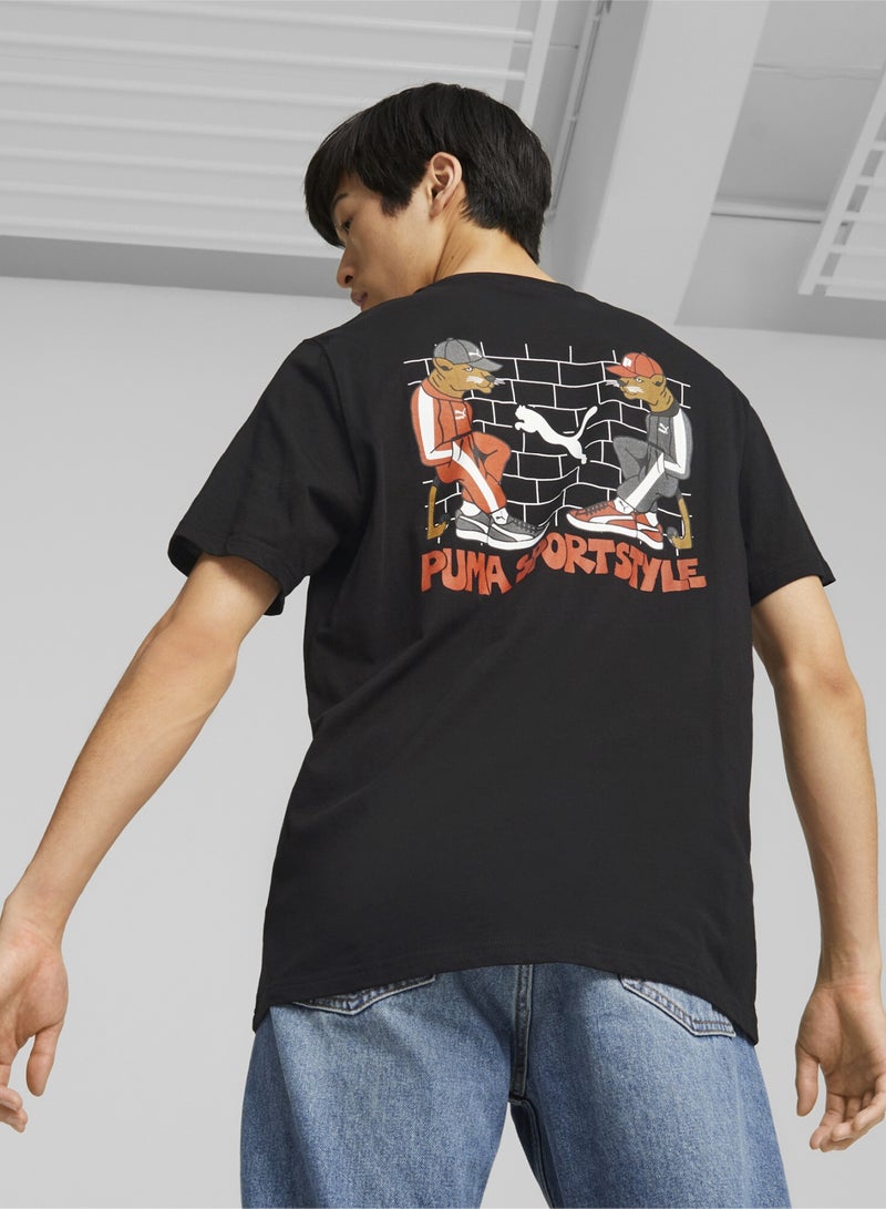 Graphics Street Cats Mens Short Sleeve T-shirt